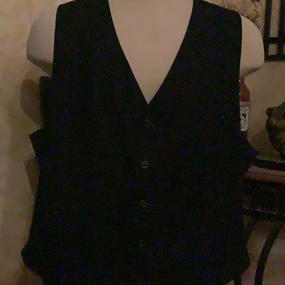 Men’s XL black GEOFFREY BEENE vest